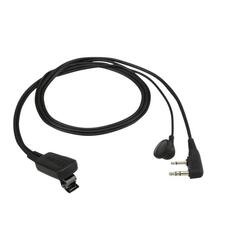 EMC-11W - Kenwood 2-wire mikrofon og øresnegl (2-pin)