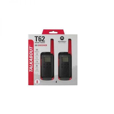 Motorola TLKR-T62 Walkie Talkies - Red