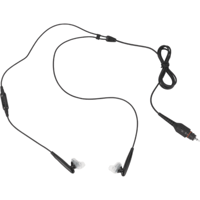 NNTN8298 - Motorola 2-wire øresnegl med inline mikrofon 116 cm